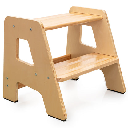 Two-Step Wood Stool