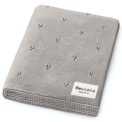 Organic Pointelle Knit Swaddle