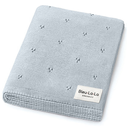 Organic Pointelle Knit Swaddle