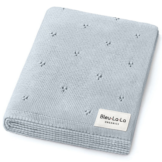 Organic Pointelle Knit Swaddle