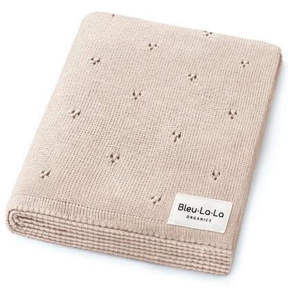 Organic Pointelle Knit Swaddle