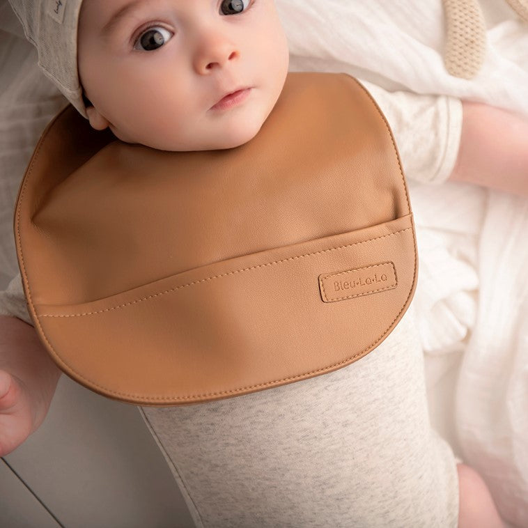Soft Vegan Leather Bibs