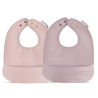 Soft Vegan Leather Bibs
