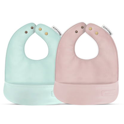 Soft Vegan Leather Bibs