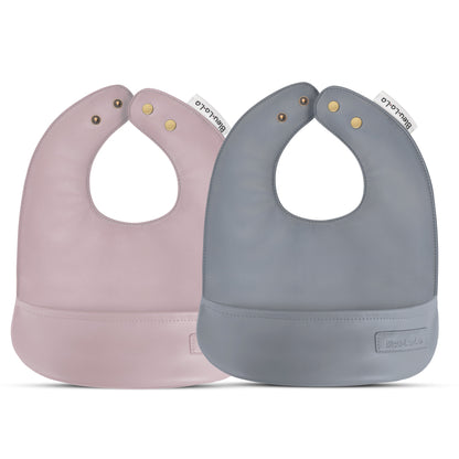 Soft Vegan Leather Bibs