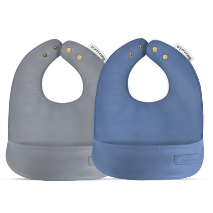Soft Vegan Leather Bibs
