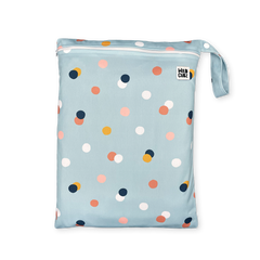 Wildcubz splat mat with matching wet bag - Dots on Dots