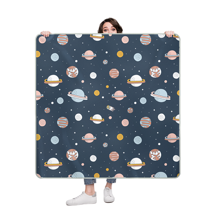 Wildcubz baby splat mat high chair mat - Space cadet