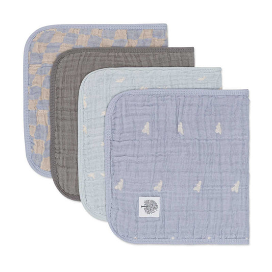 Muslin Burp Cloths (Cloud - 4 Pack)